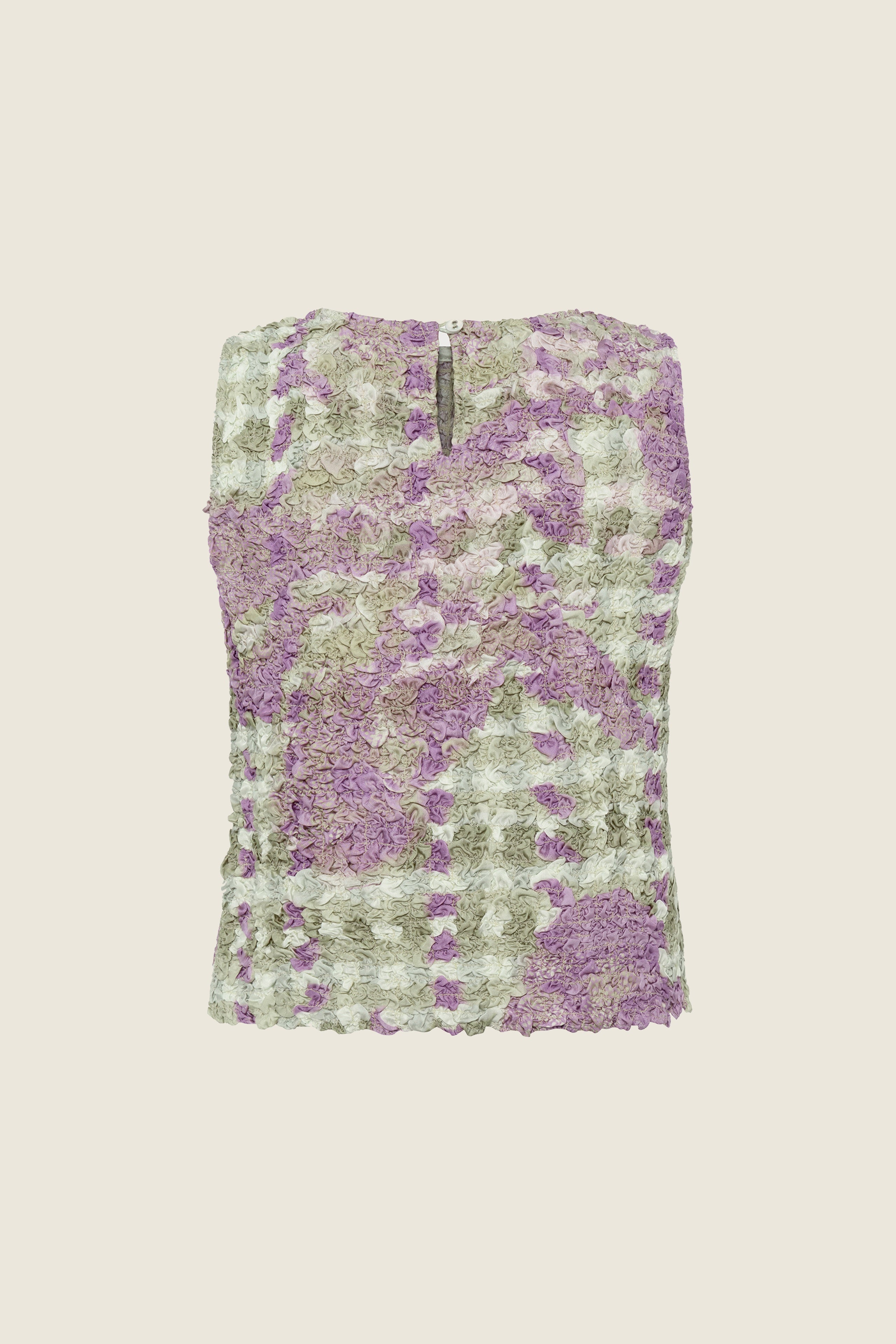 The Smocked Top in Checkered Orchid