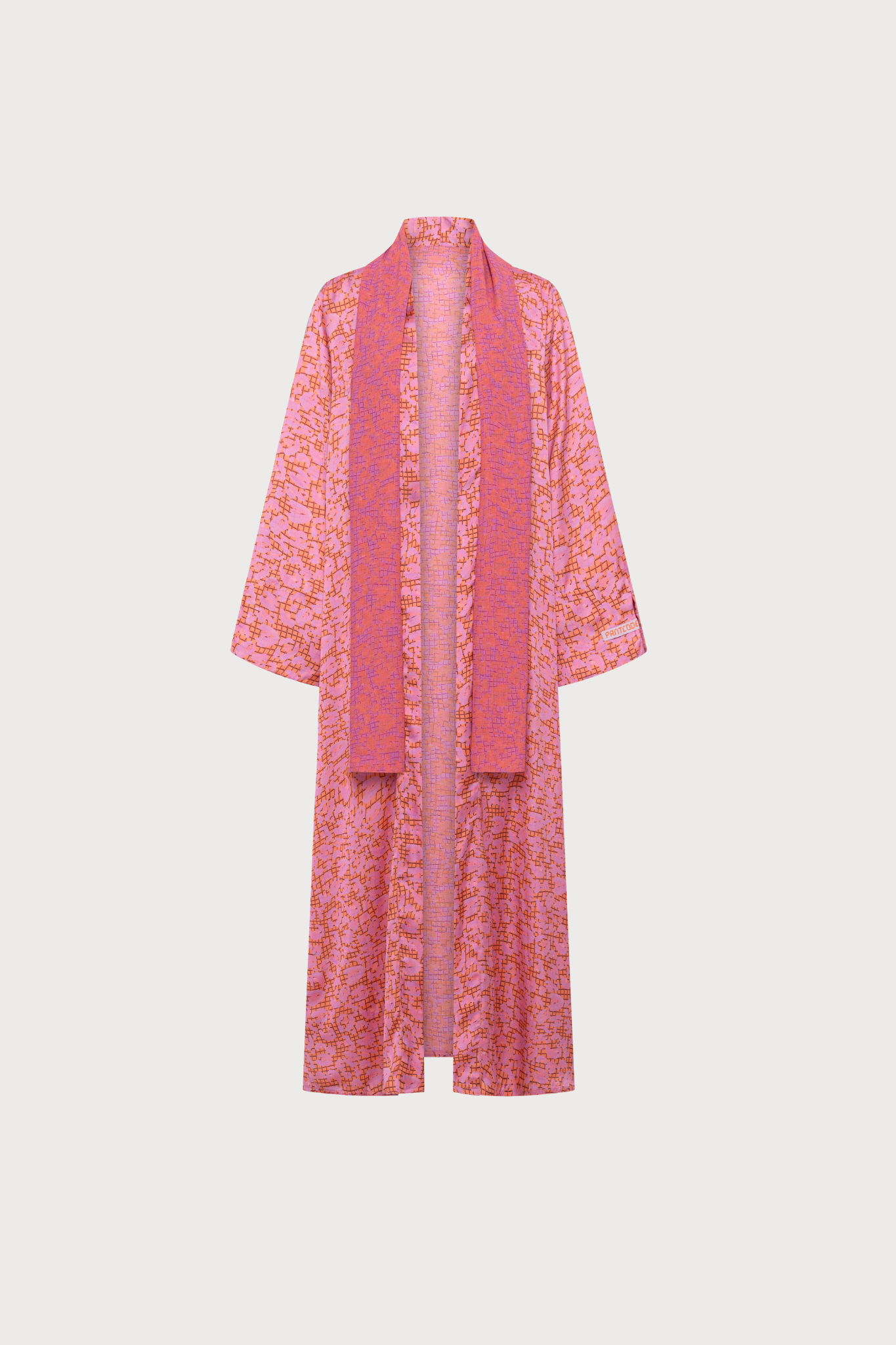 The Coded Cheetah Peach - Reversible Abaya
