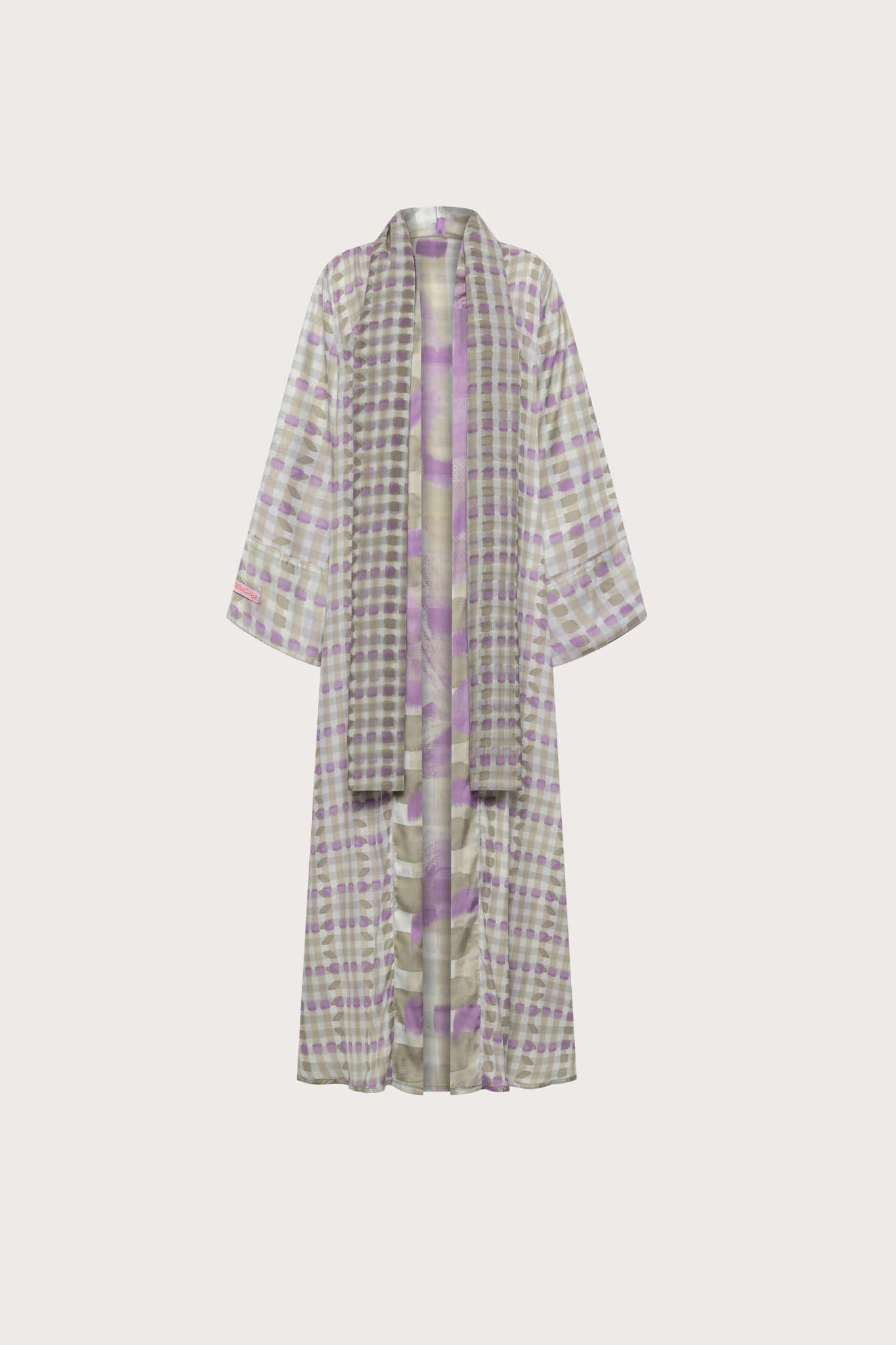 The Checkered Orchid Sage - Reversible Abaya