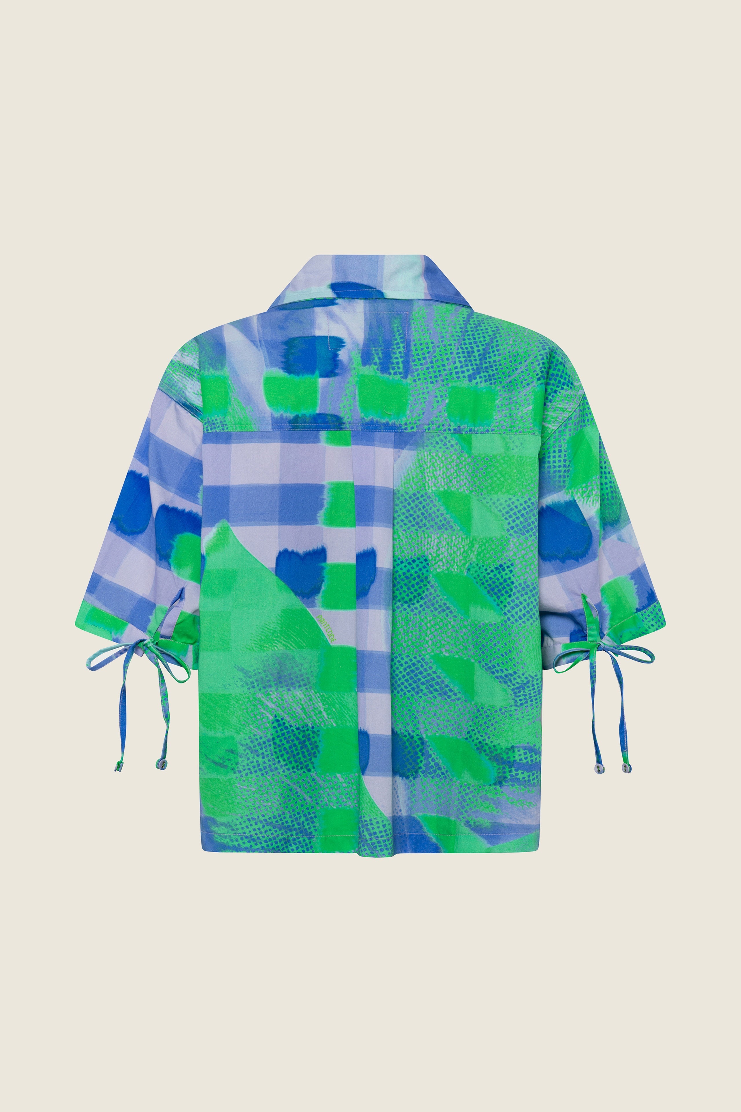 The Short Sleeve Top in Checkered Orchid