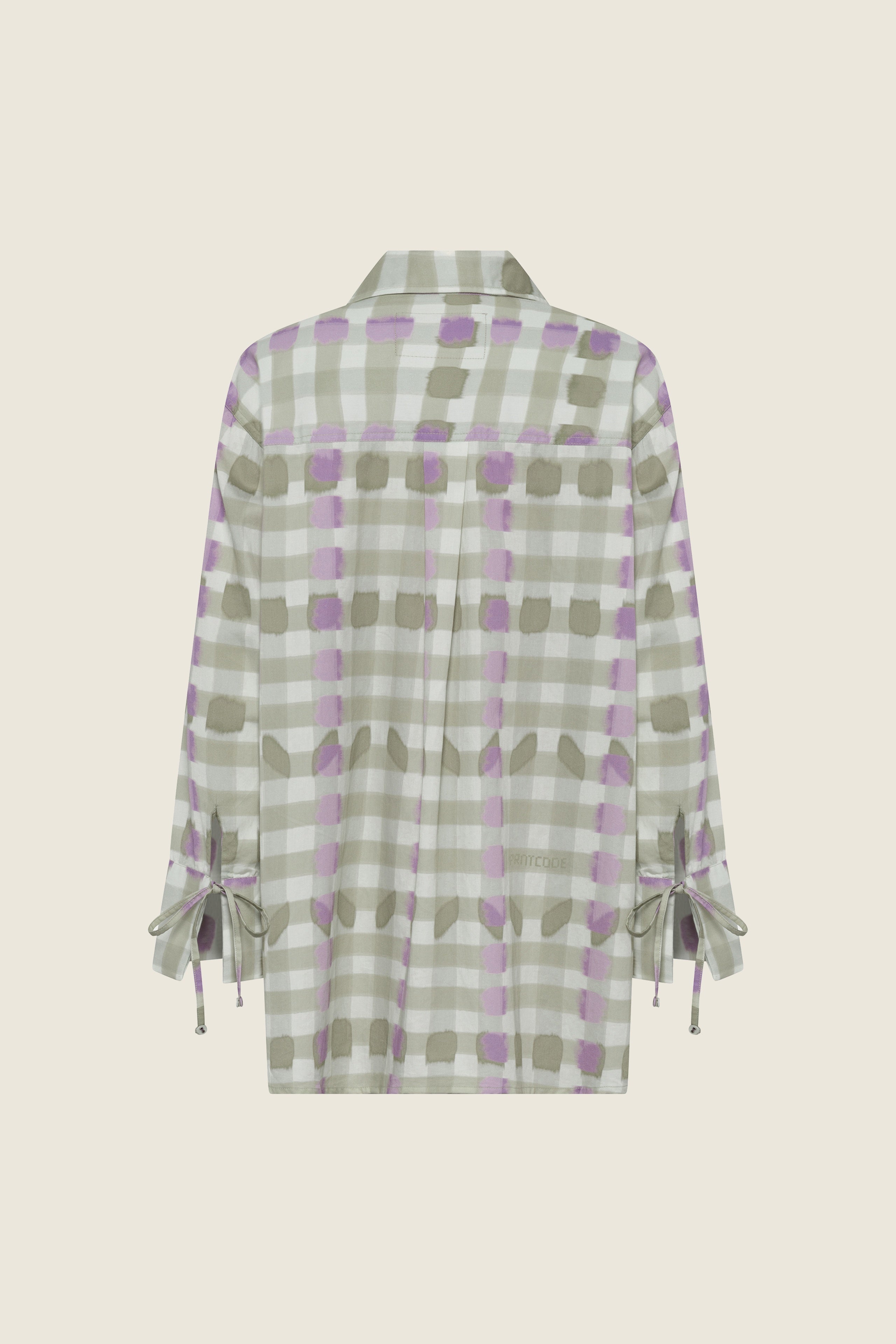 The Long Sleeve Top in Checkered Orchid