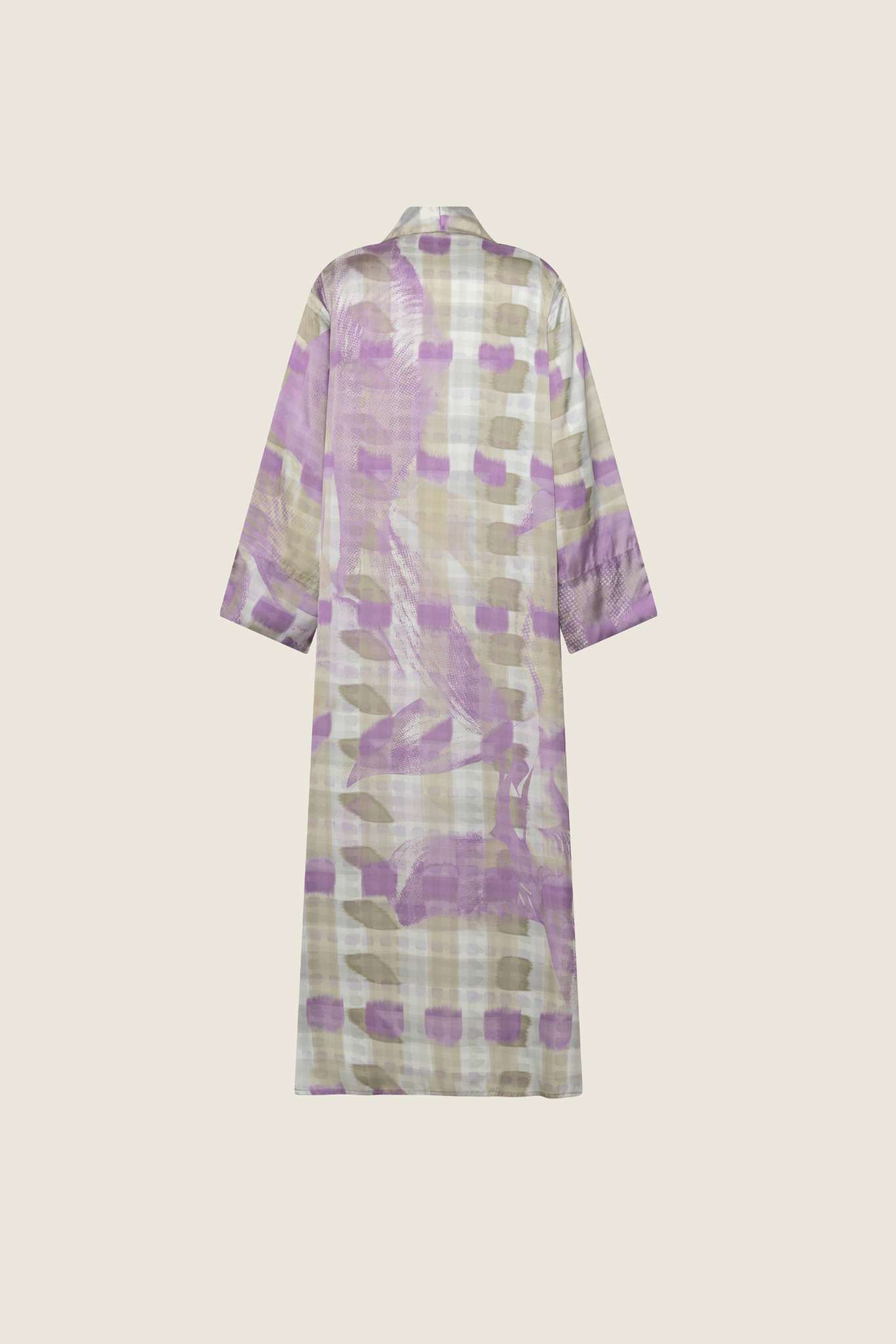 The Reversible Abaya in Checkered Orchid