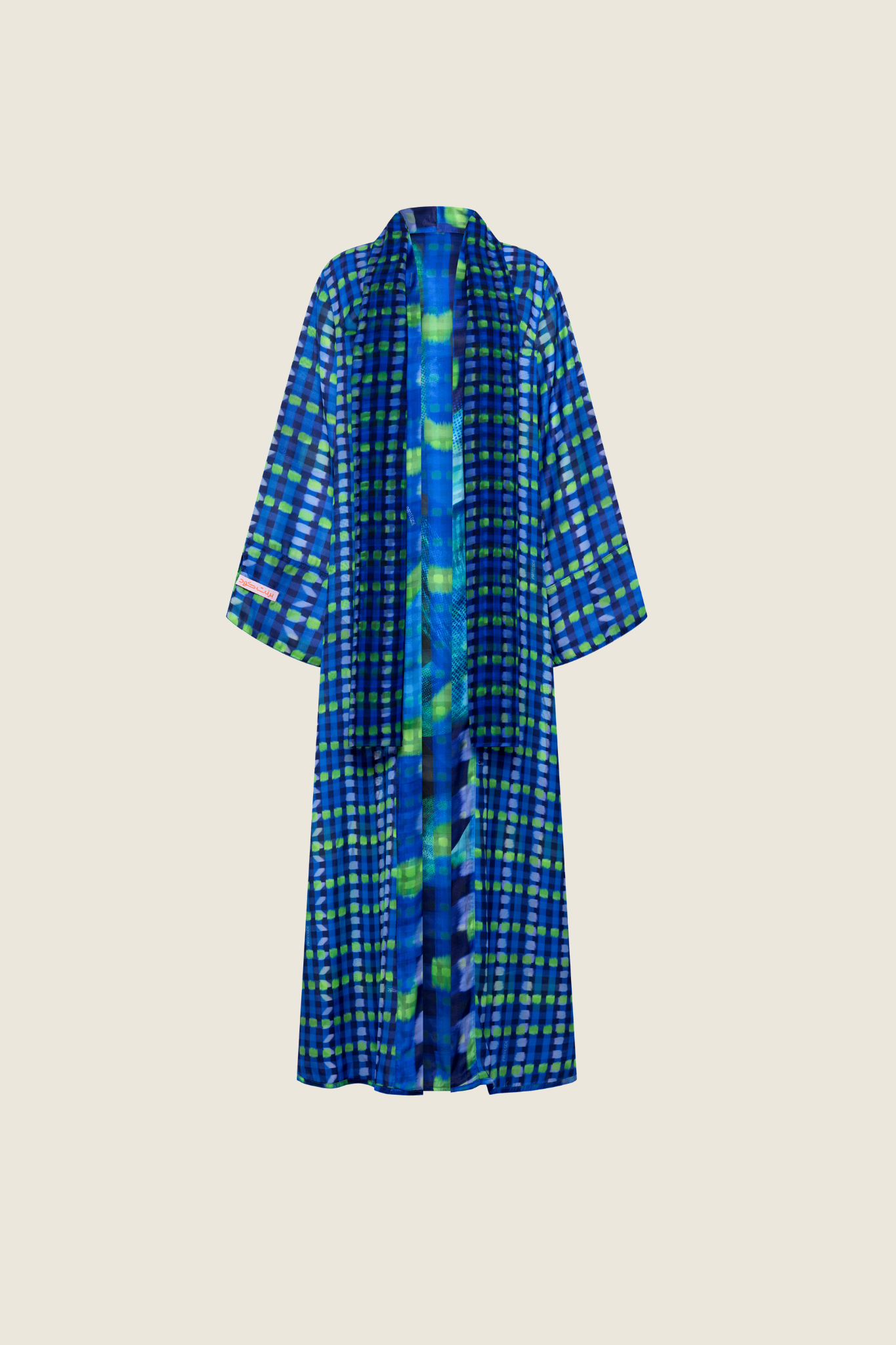 The Reversible Abaya in Checkered Orchid