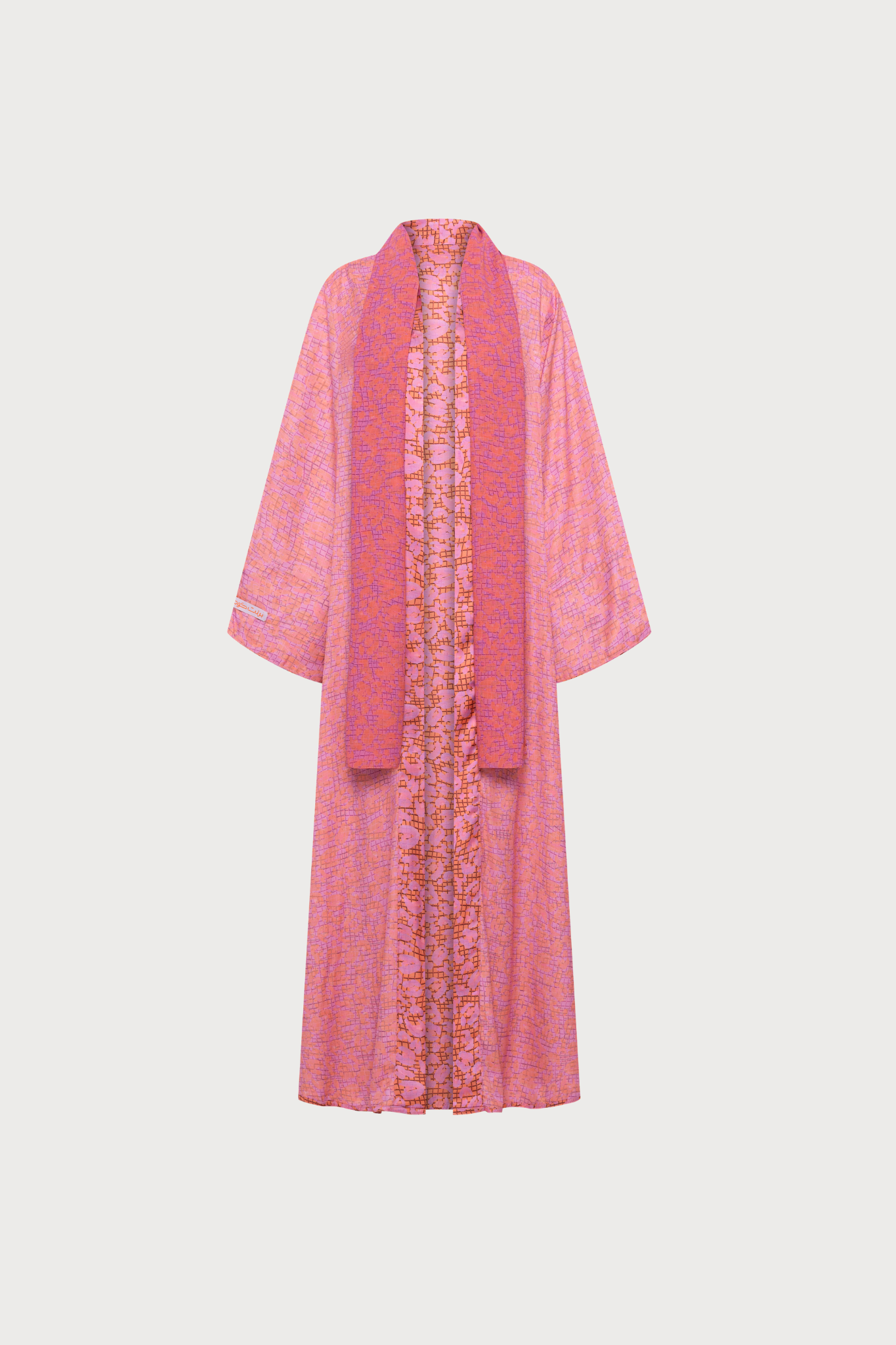 The Coded Cheetah  Peach - Reversible Abaya