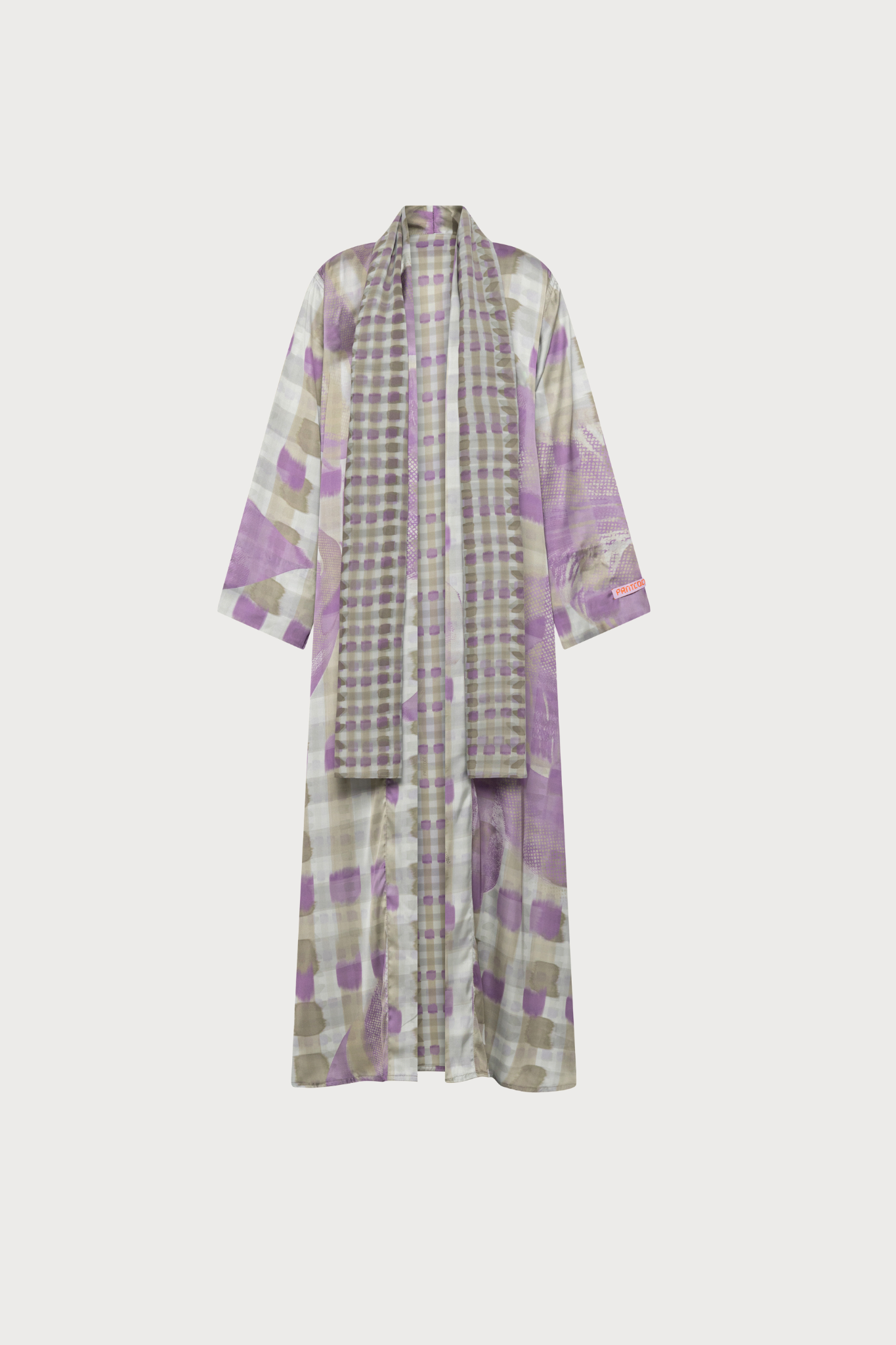 The Checkered Orchid Sage - Reversible Abaya