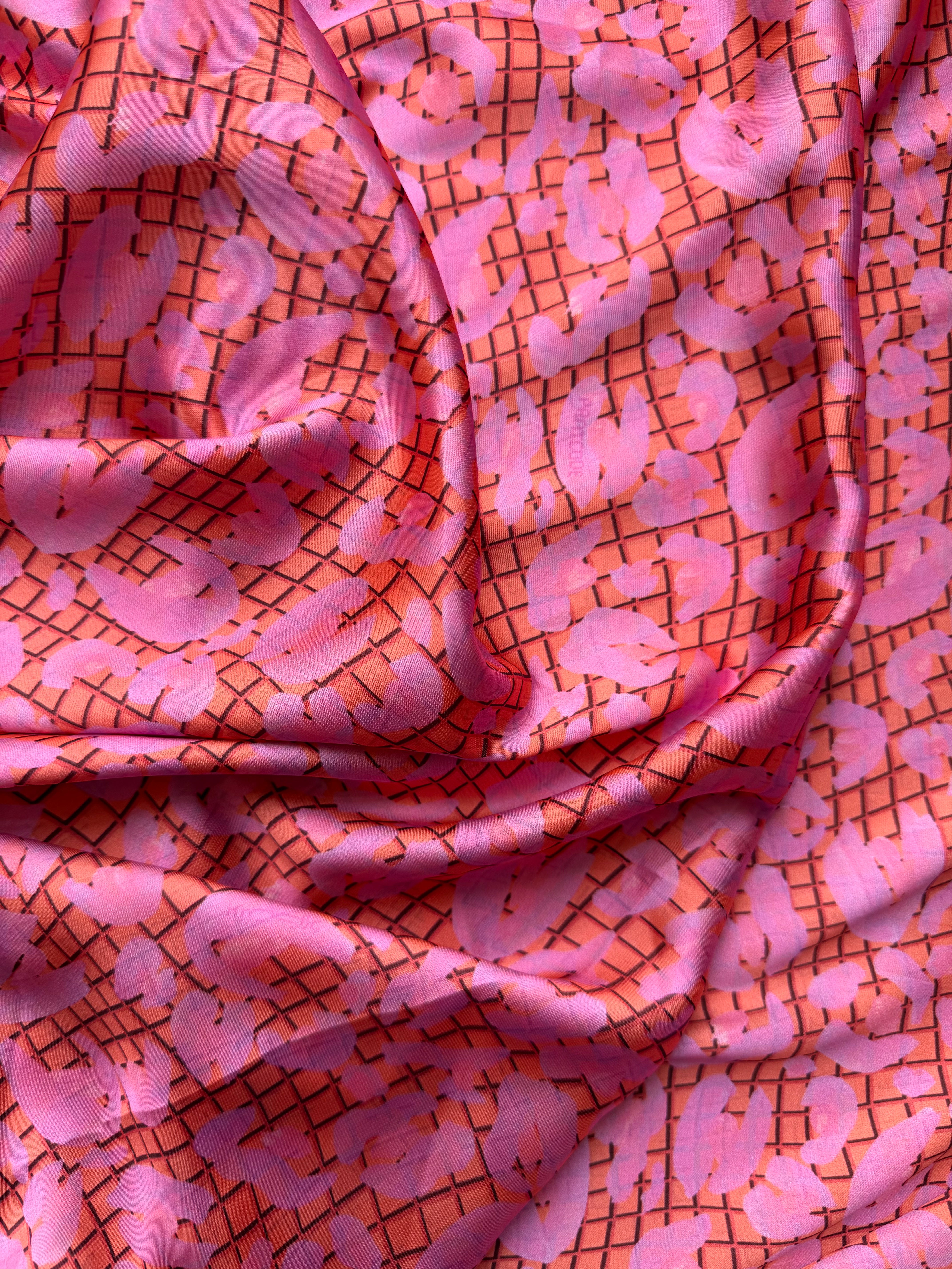 The Coded Cheetah  Peach - Reversible Abaya